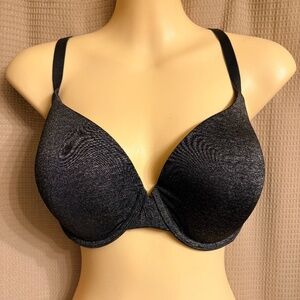 Victoria's Secret Uplift Semi Dem Bra Black & Gray Women's 34DDD